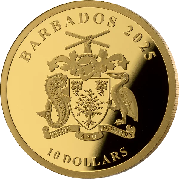 10 Dollars Barbados River Gold - American Eagle 2025