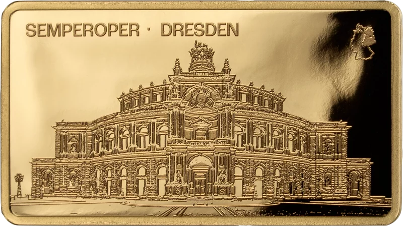 50 Tala Samoa Goldbarren DDR 15 Bezirke - Dresden Semperoper 2026