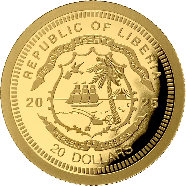 20 Dollars Liberia Animal Invest - Emu 2025