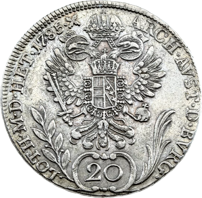20 Kreuzer Römisch-Deutsches-Reich Kaiser Joseph II 1781 - 1790