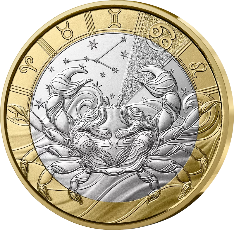 5 Euro Frankreich Sternzeichen - Krebs