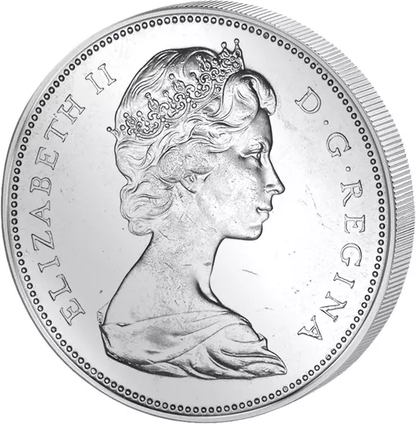 1 Dollar Kanada Wildgans 1967 Vorzüglich