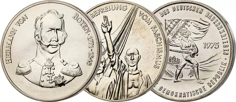 3 x Gedenkmedaille 1975, 1979 und 1980