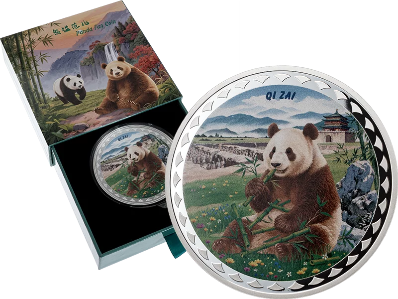 2 Dollar Samoa Panda Fan Coin Qi Zai 2025
