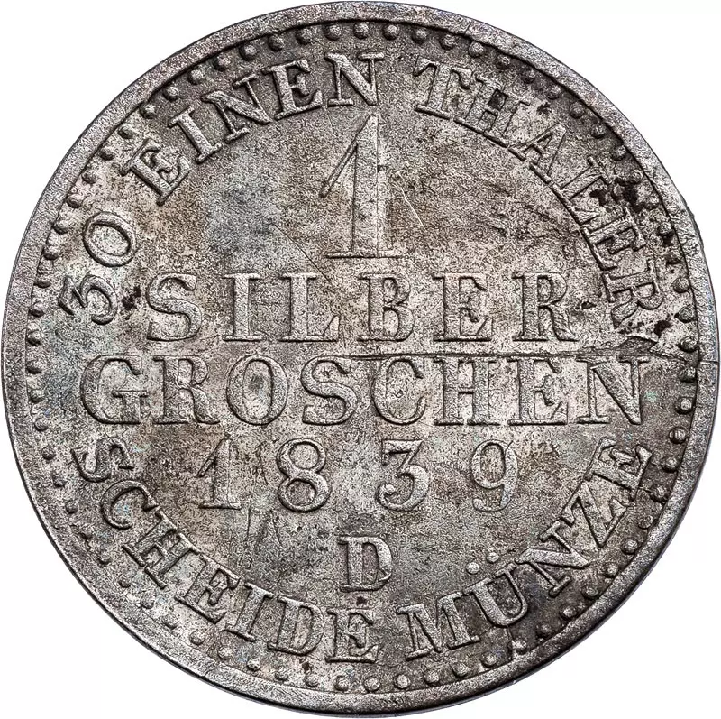 1/2 und 1 Silbergroschen Preußen König Friedrich Wilhelm III. 1821-1840
