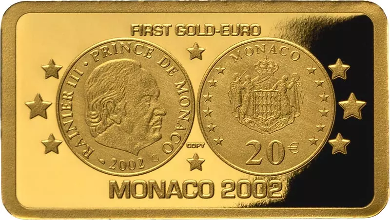 100 Francs Elfenbeinküste History of Gold Euros - Monaco 2024