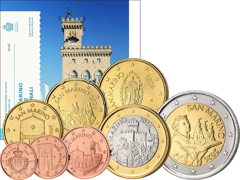 Euro-Kursmünzensatz San Marino 2026
