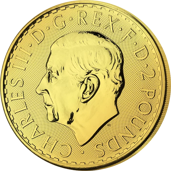 2 Pounds Großbritannien Britannia 2026 Golden Holographic