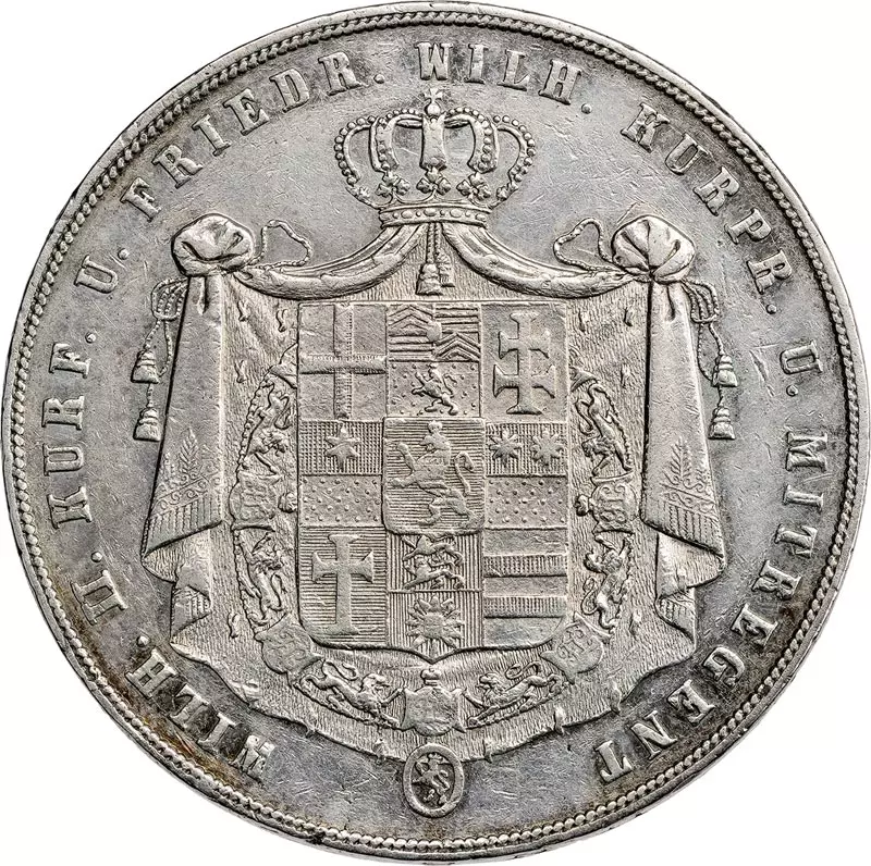 Doppeltaler Hessen-Kassel Kurfürst Wilhelm II. und Kurprinz Wilhelm 1840-1845