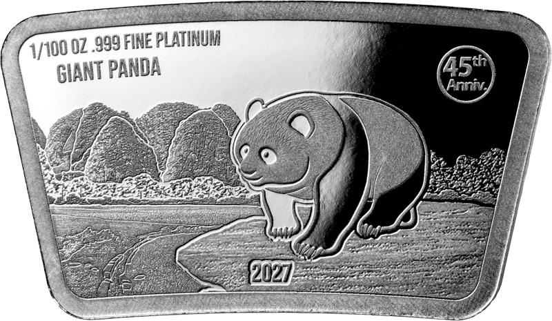 10 Dollars Salomonen Giant Panda 1983 Platin 2027