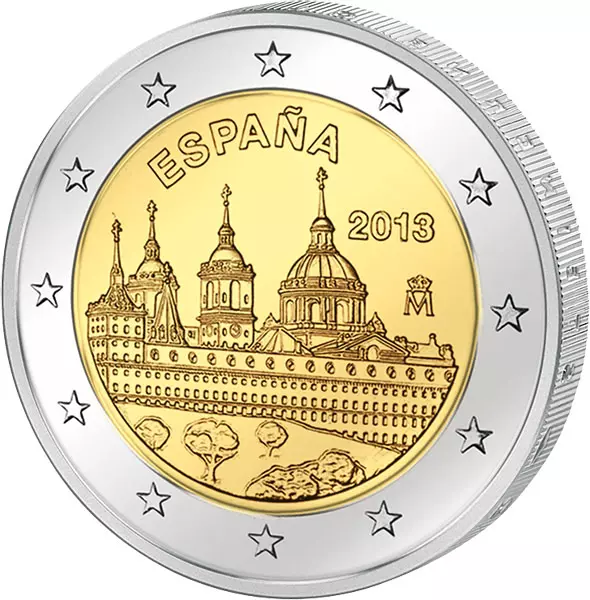 2 Euro Spanien Schloss El Escorial 2013