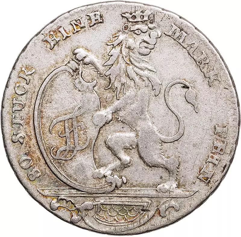 1/6 Taler Hessen-Kassel Landgraf Freidrich II. 1766 - 1775