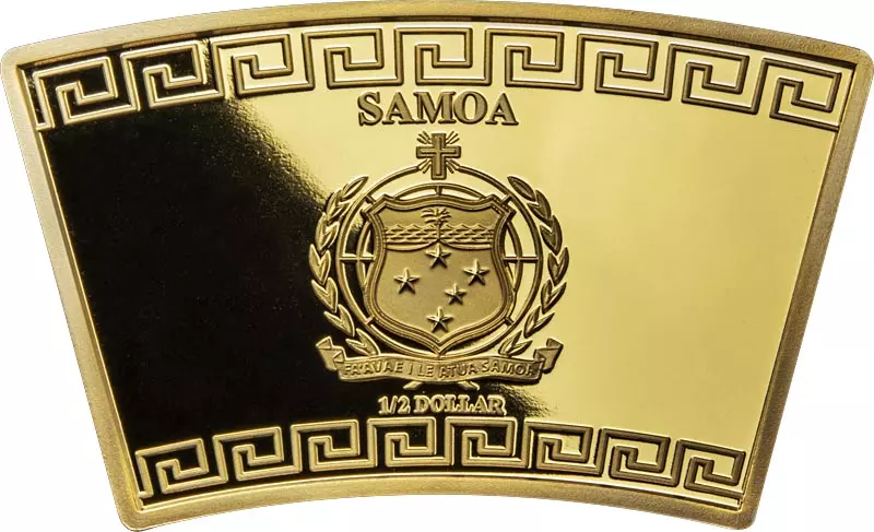 1/2 Dollar Samoa Lunar Fan Shaped Collection - Hase