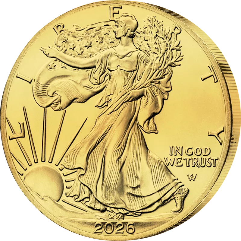 1 Dollar USA Eagle Liberty 2026 Golden Holographic