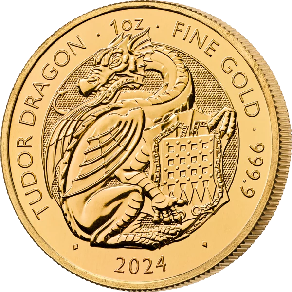 1 Unze Gold Großbritannien Tudor Beasts - Dragon 2024