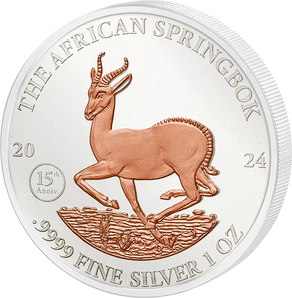 1.000 Francs Gabun Springbock 2024 mit Keramikveredelung