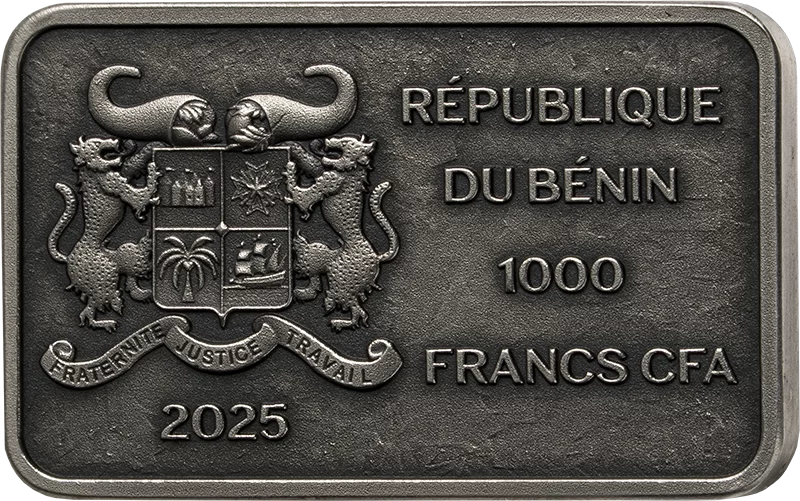 1.000 Francs Benin Rhinofamilie 2025