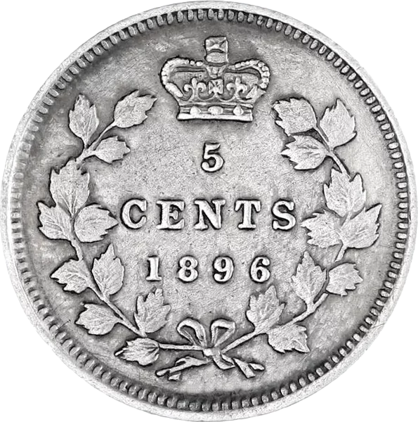 5 Cents Kanada Königin Victoria 1865-1896