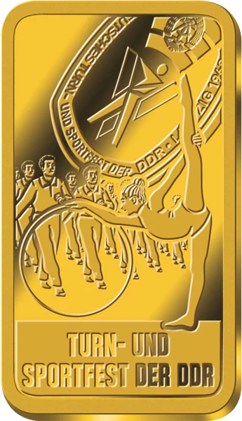 Goldbarren 40 Jahre DDR - Turn- und Sportfest der DDR