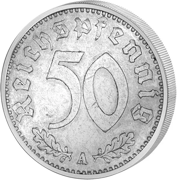 50 Reichspfennig Drittes Reich Adler 1935