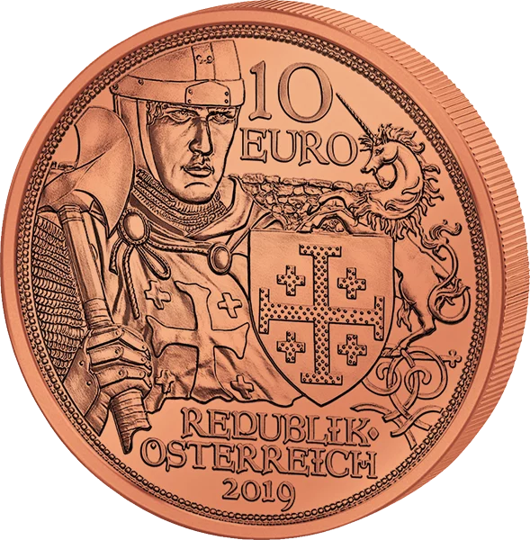 10 Euro Österreich Mit Kettenhemd und Schwert Abenteuer 2019