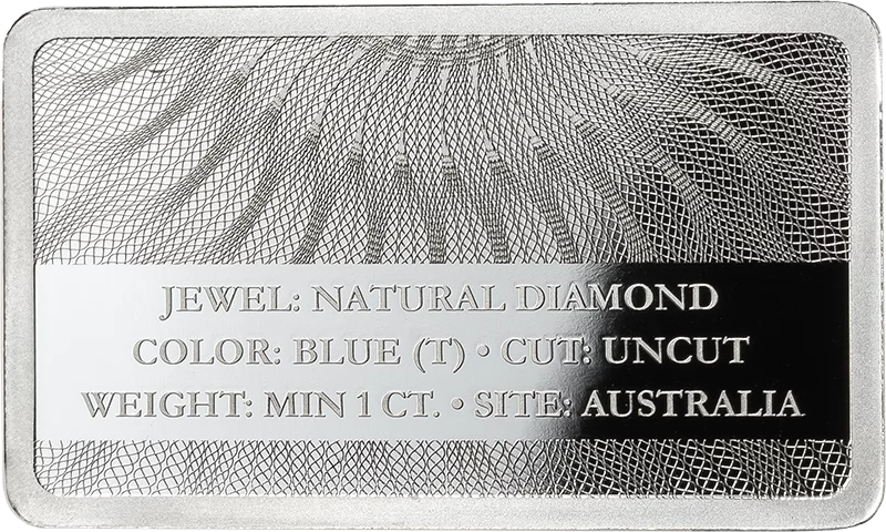 Silver Certified Jewels Zertifizierungsbarren Blue Diamond 2025