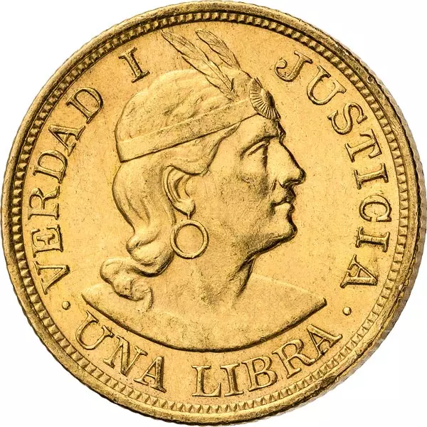 1 Libra Peru Manco Cápac 1898-1967