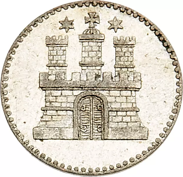 1 Dreiling Freie und Hansestadt Hamburg 1855