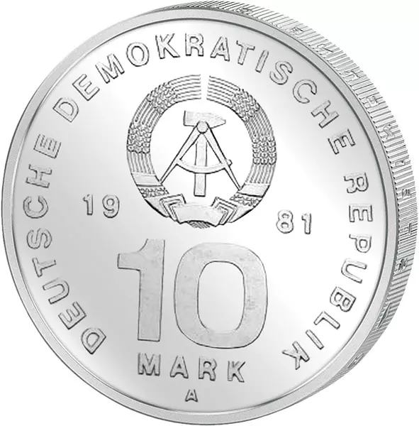 10 Mark DDR 25 Jahre Volksarmee 1981 vorzüglich