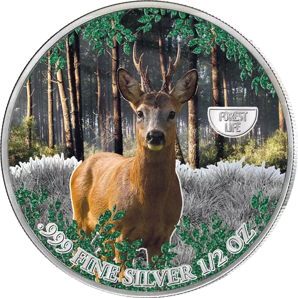 500 Francs Kamerun Mysterious Rhodium Forest Life - Reh 2026