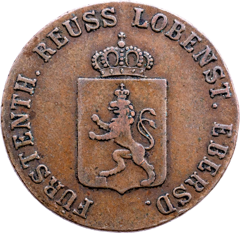 3 Pfennig Reuß Fürst Heinrich LXXII. 1841 und 1844