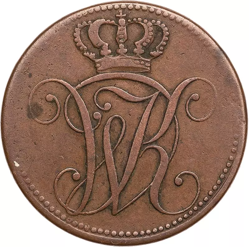 4 Heller Hessen-Kassel Kurfürst Wilhelm I. 1815 - 1821