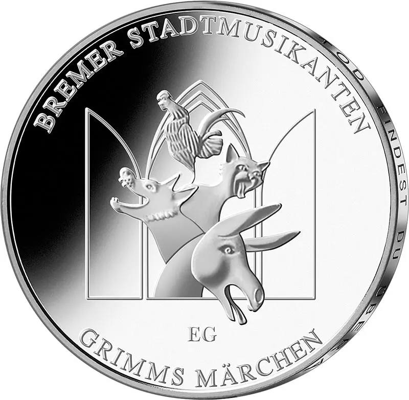 20 Euro BRD Bremer Stadtmusikanten 2017 Stempelglanz