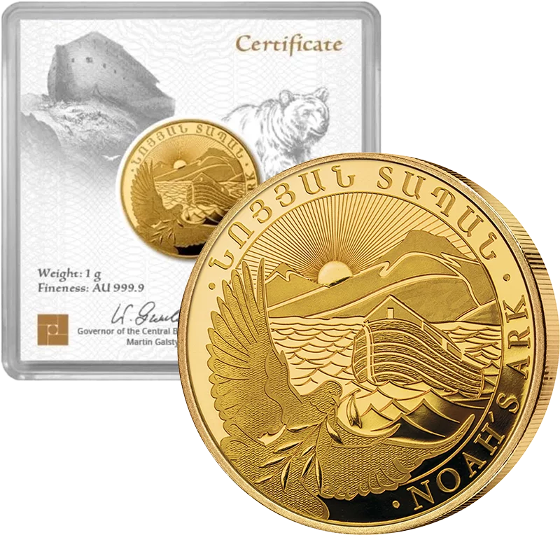 1/2 Unze Gold Armenien Arche Noah 2025