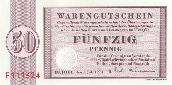 Wertschein-Set Bethel 1958-2002