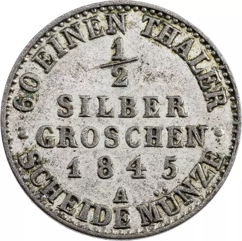 1/2 Silbergroschen Brandenburg-Preußen König Friedrich Wilhelm IV. 1841 - 1852