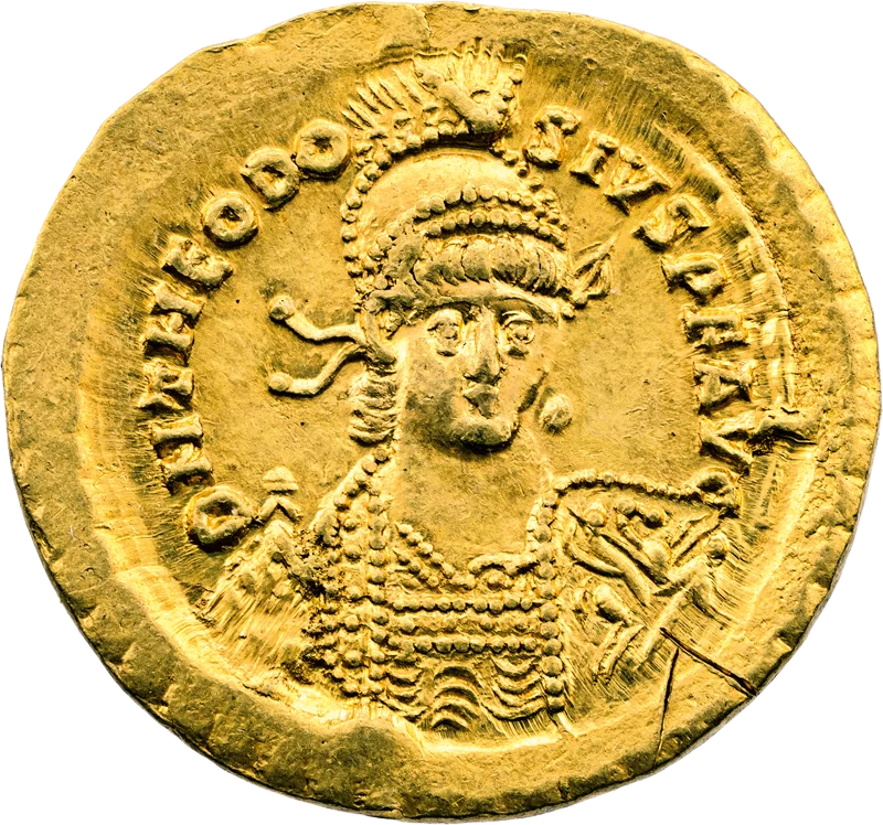 Solidus Römisches Kaiserreich Kaiser Theodosius II 408-450