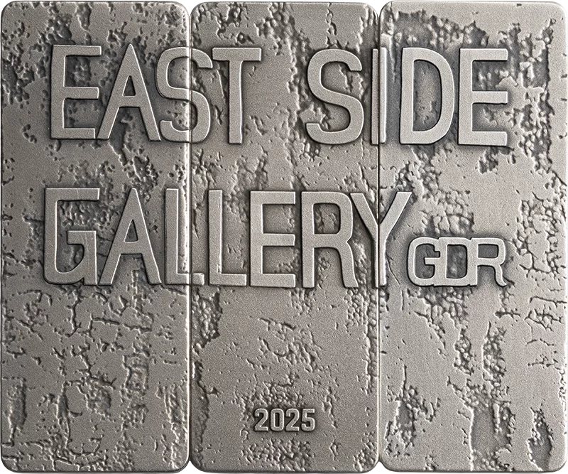 3er-Set Silbermedaillen East Side Gallery 2025