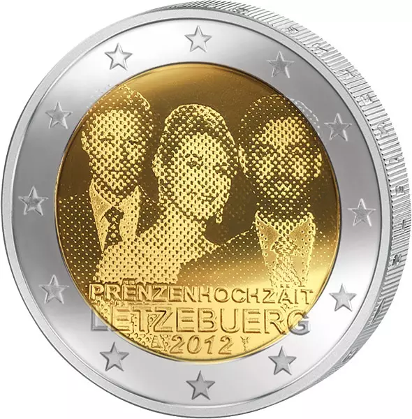 2 Euro Luxemburg Prinzenhochzeit 2012