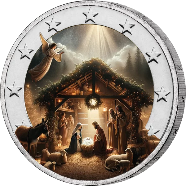 2-Euro-Künstlerausgabe Weihnachten - Krippe 2-Euro-Künstlerausgabe Weihnachten - Krippe