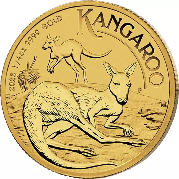 1/4 Unze Gold Australien Känguru 2025