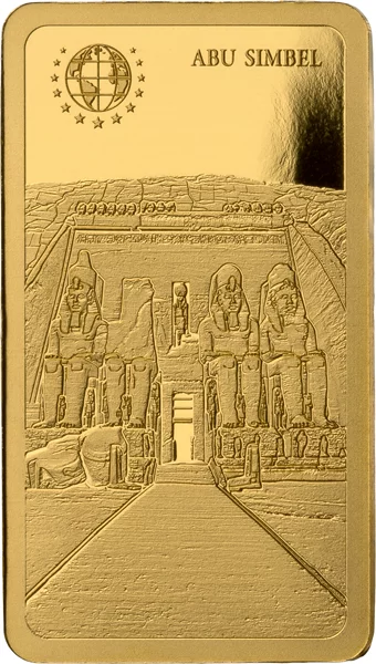 Goldbarren Unified Nations Welterbestätten - Ägypten Abu Simbel