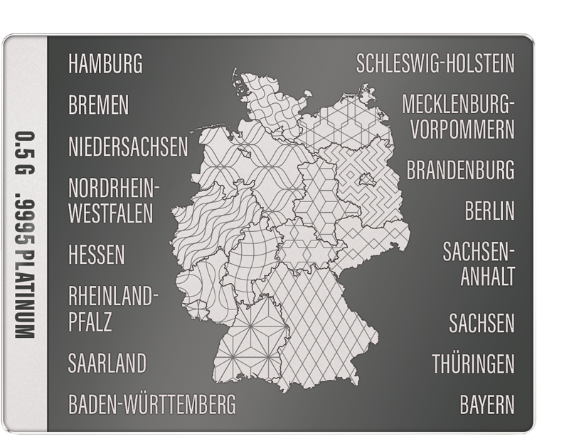 Platinbarren Deutsche Bundesländer Rheinland-Pfalz 2025