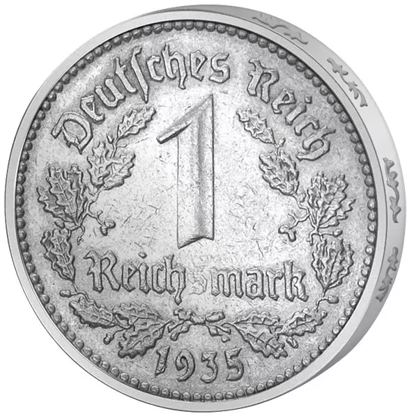 1 Reichsmark Drittes Reich - Adler 1933-1939