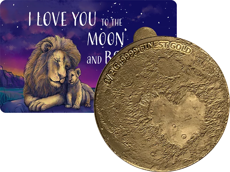 1.000 Francs Gabun I love you to the Moon and back - Lions 2025