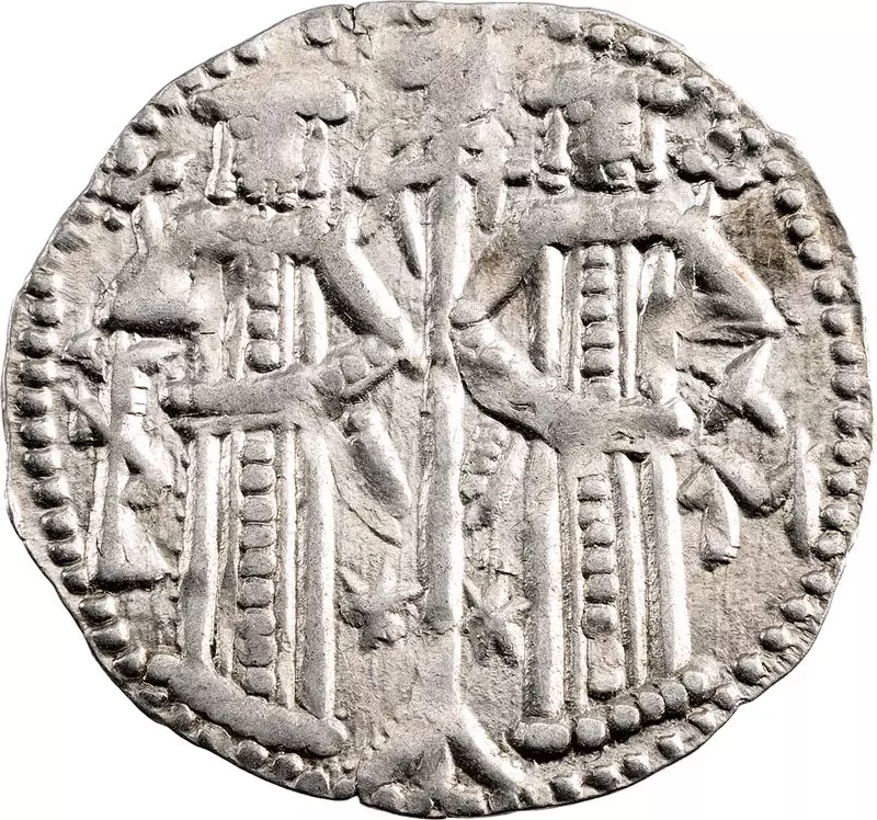 1 Grosso Bulgarisches Kaiserreich Zar Iwan Alexander und sein Sohn Michael IV. 1331-1371