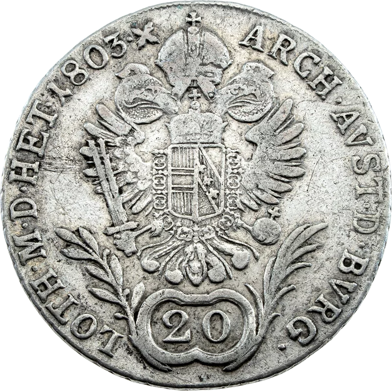 20 Kreuzer Römisch-Deutsches-Reich Kaiser Franz II.