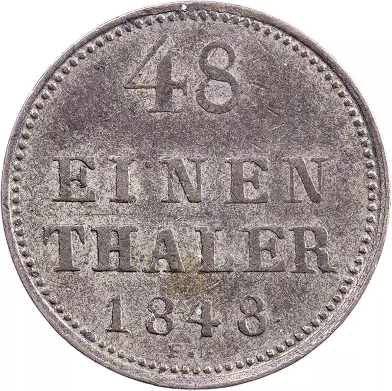 1/48 Taler Mecklenburg-Schwerin Großherzog Friedrich Franz II. 1848
