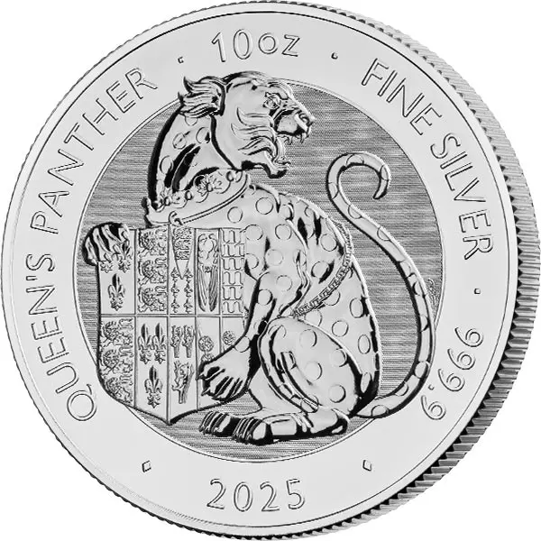 10 Unzen Silber Großbritannien Tudor Beasts - Queens Panther 2025