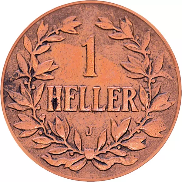 1 Heller Deutsch-Ostafrika Kaiserkrone 1904-1913 sehr schön